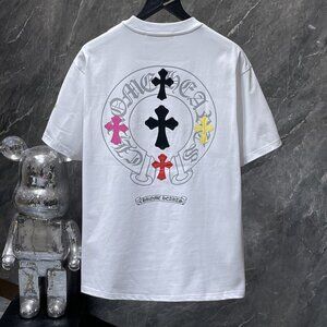 CH Colorful Cross Leather Short Sleeve With White Pattern